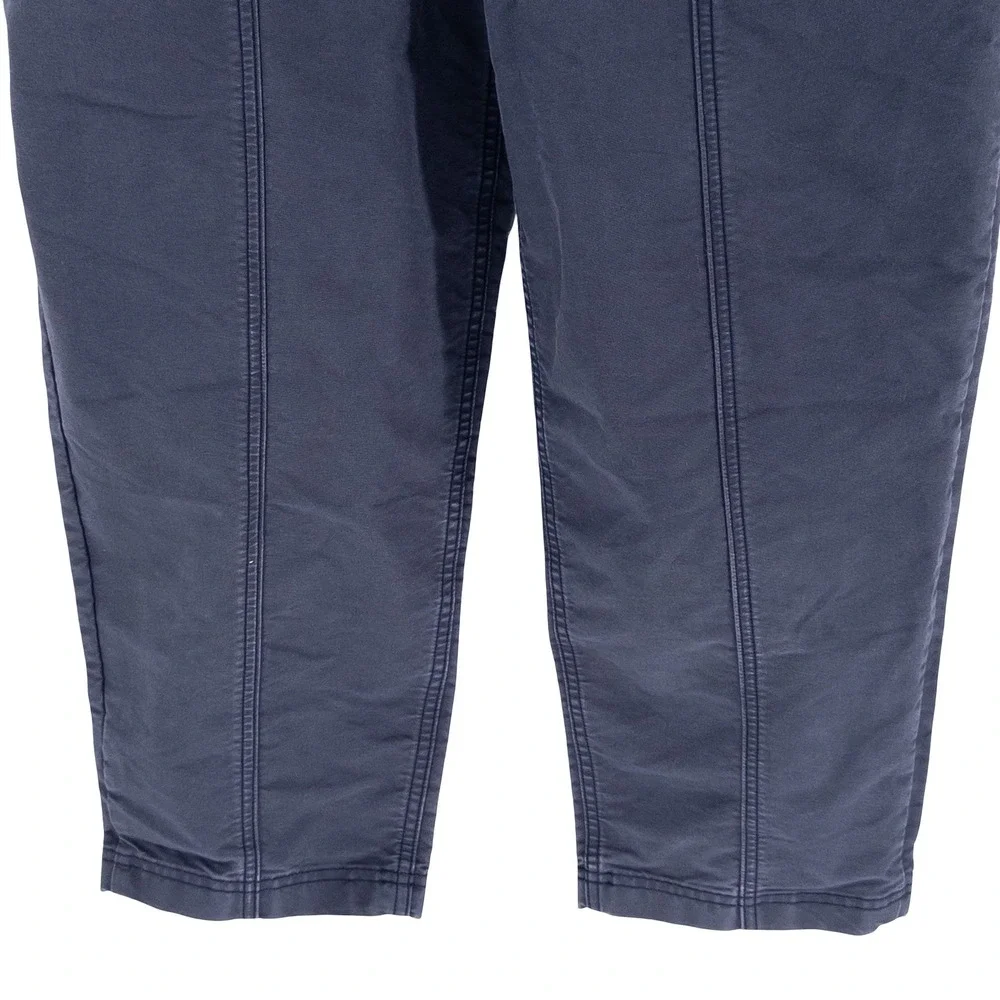 REI Co-op Womens Medium Campwell Pants Navy Blue High Rise Elastic Waist Hiking